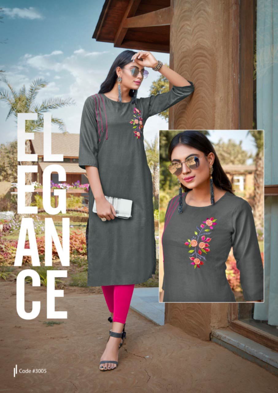 Blend Vol-3 Cotton Embroidery Kurti Catalog Blend Vol-3 Cotton Embroidery Kurti Catalog